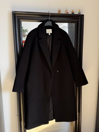 Black Winter Coat, Size XS, Classic