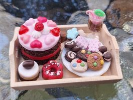 Handmade Dessert Tablett, Setzkasten, Verkaufsladen
