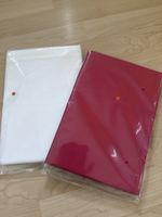 2 Kissenbezüge rot und weiss