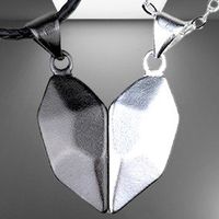 💖 💑 💖   Magnetische Paar-Halskette  💖 💑  💖