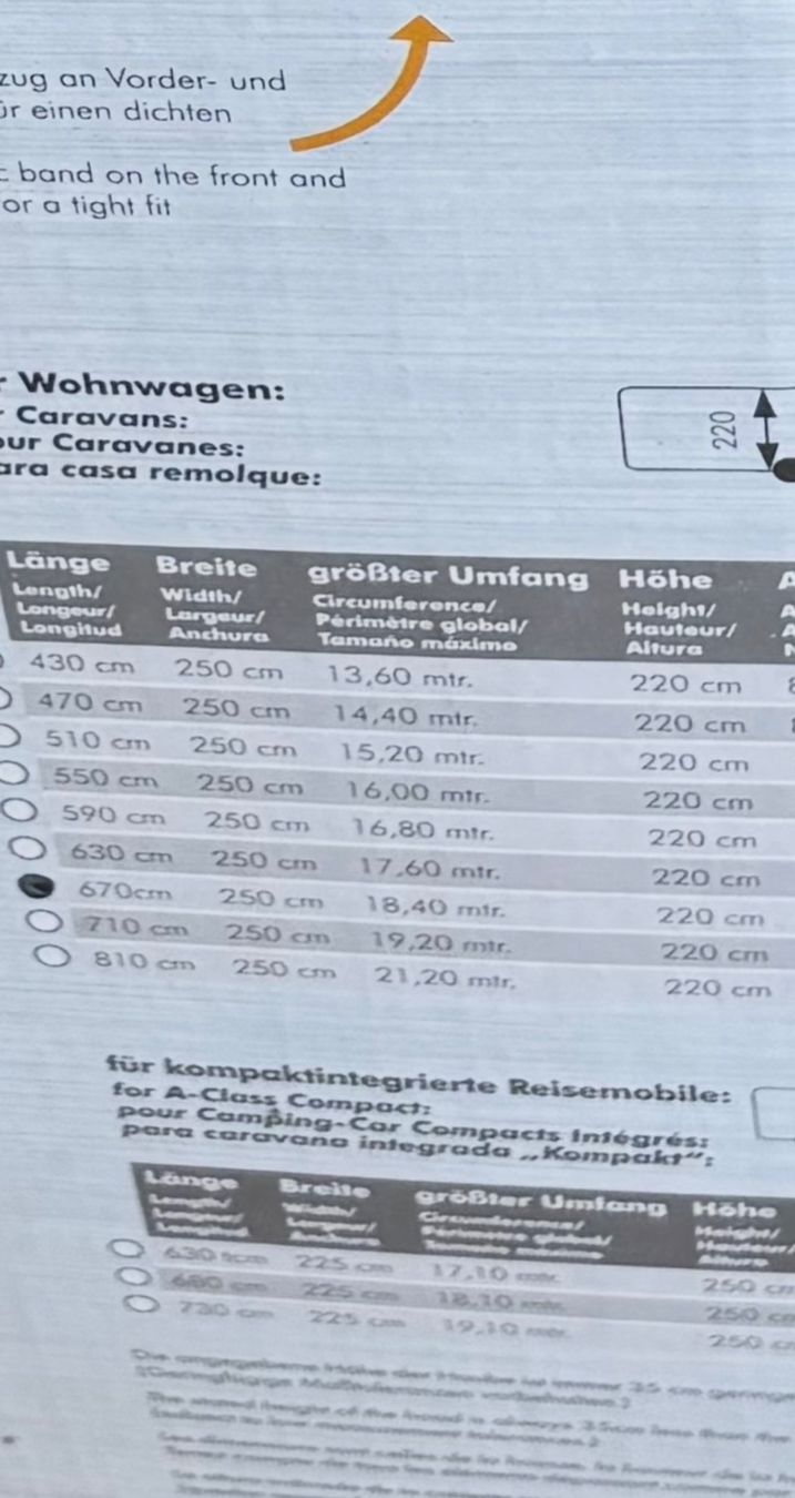 Coperture & Stuoie termiche: Wohnwagenhülle – Nuovo e nell'imballaggio originale da St.Gallenkappel venduto da Pase1990 1