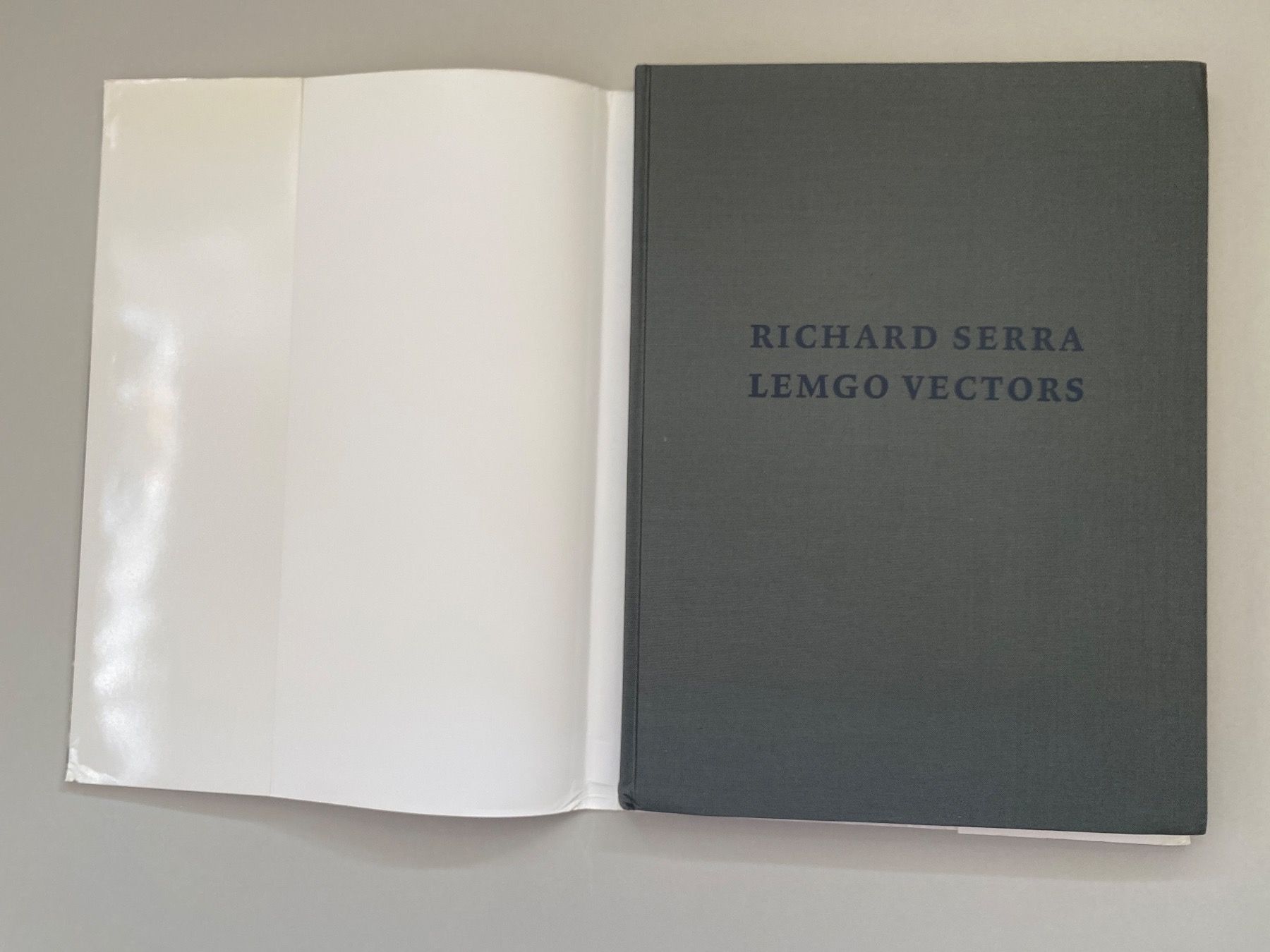 Libri: RICHARD SERRA. LEMGO VECTORS. SKULPTUR – Usato da Zürich venduto da lesgarcons 1
