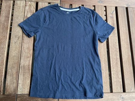 Biobaumwolle / Organic Cotton H&M T-Shirt, 134/140 marine