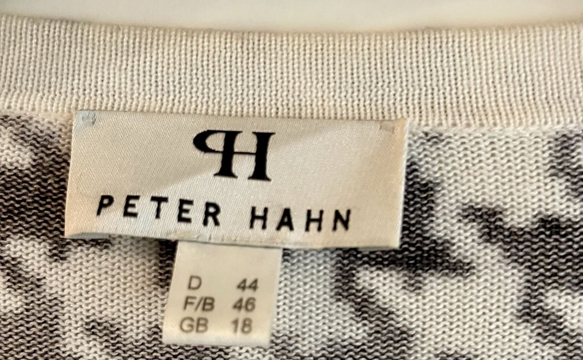 Peter Hahn Giacche: Peter Hahn Pulli, Grösse 44, Schwarz/Weiss, Top Zustand! – Usato da Reinach BL venduto da sake08-2008 1