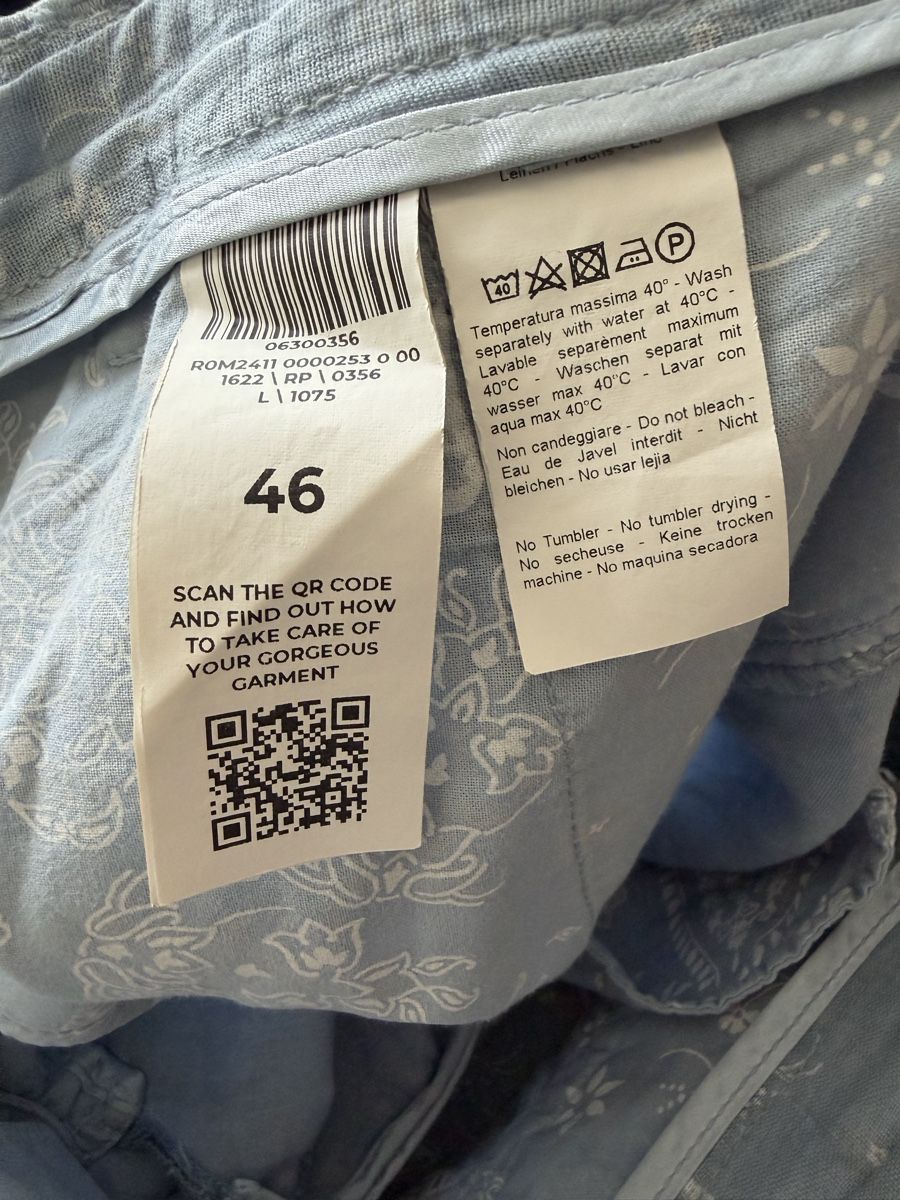 Hosen: Leinen Hose hellblau 120% Lino, Grösse 46  – Gebraucht aus Schattdorf von lestage 3