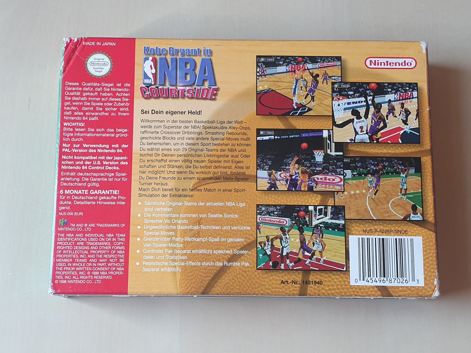 Nintendo Giochi: Kobe Bryant in NBA Courtside – Usato da Stansstad venduto da collectorsshop 1