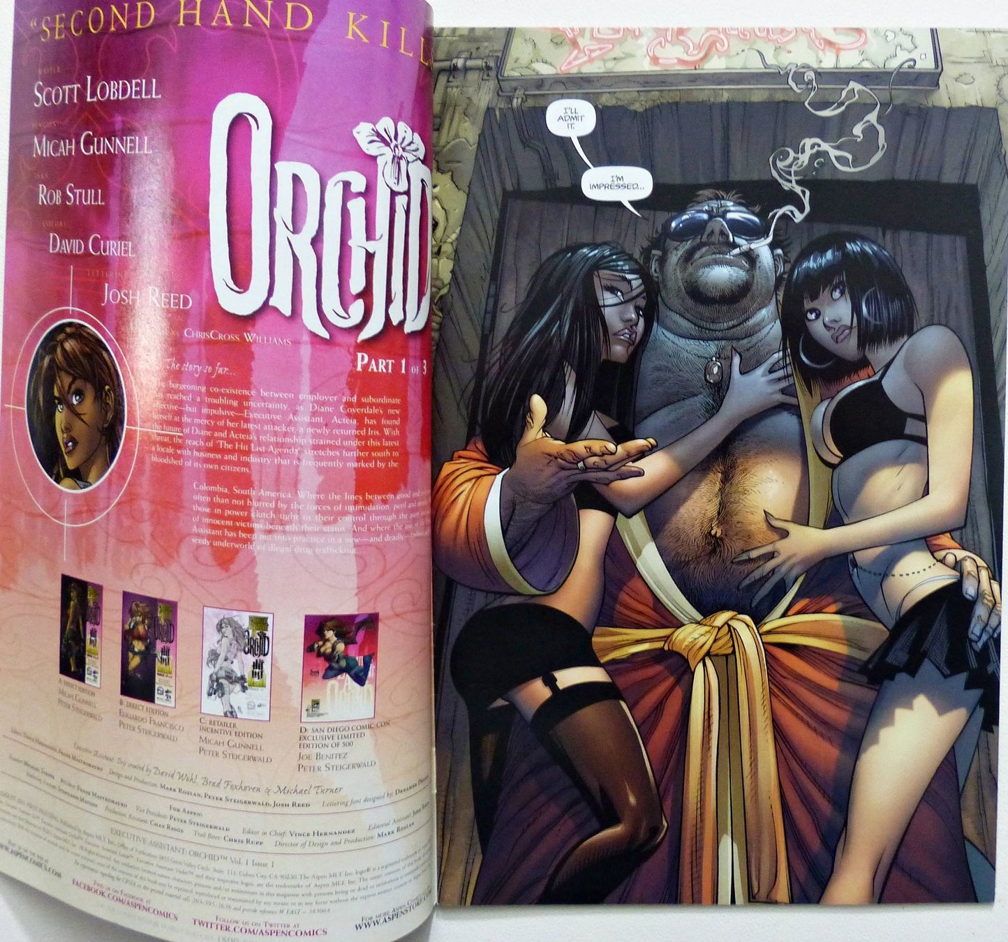 Comics: EXECUTIVE ASSISTANT ORCHID FEMALE ASSASSIN 3 PART SERIE 2011 – Gebraucht aus Lugano von YouWantUS 2