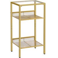 Beistelltisch, 3 Ebenen, Sofatisch, Kaffeetisch, Nachttisch
