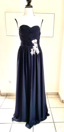 Elegantes Abendkleid Gr. 32 nachtblau