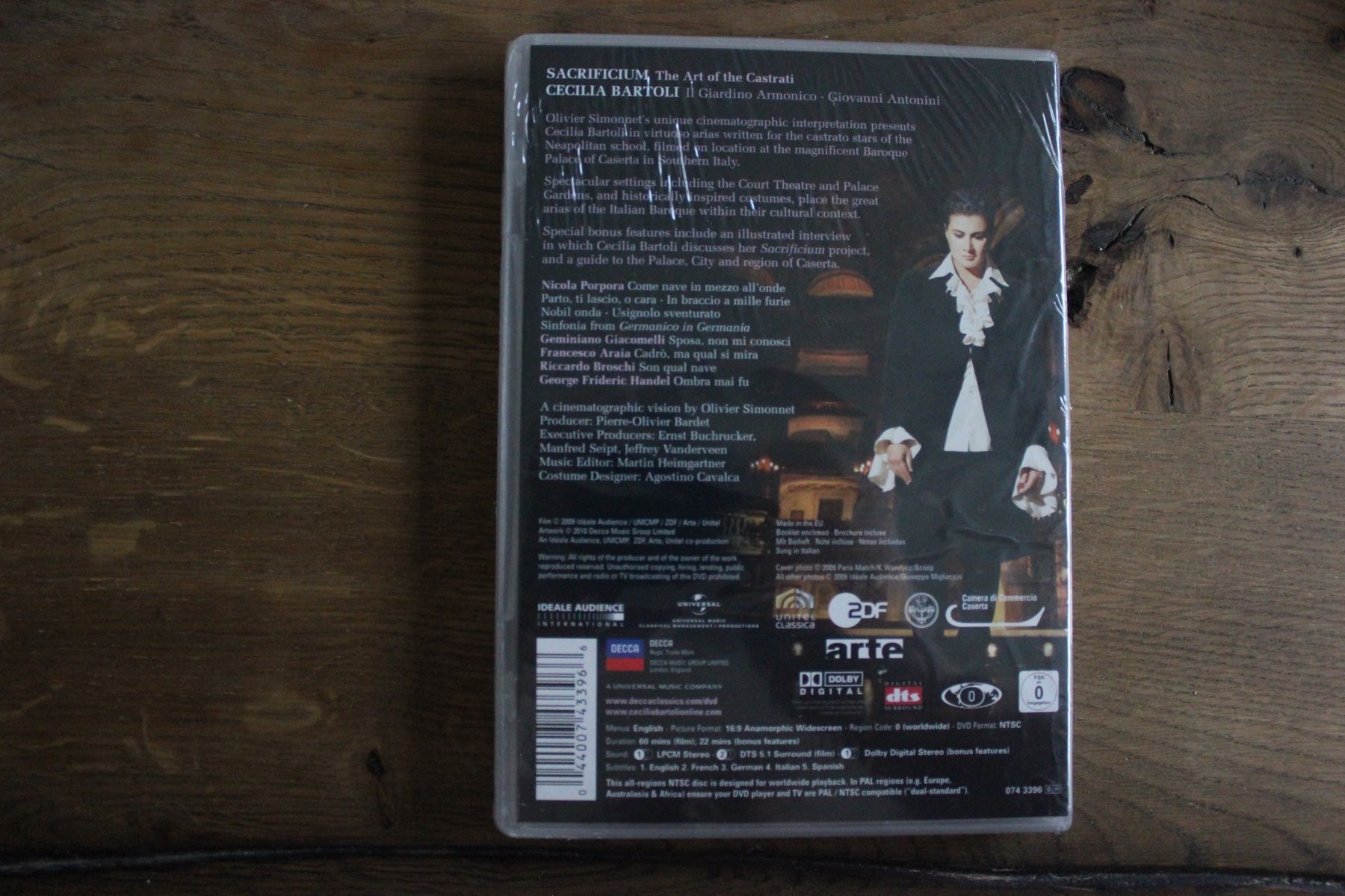 Tutti i DVDs: CECILIA BARTOLI "SACRIFICIUM" DVD NEU – Nuovo e nell'imballaggio originale da Geroldswil venduto da Schlumpfine1973 1