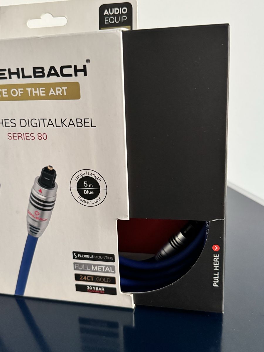 Oehlbach Kabel: Oelbach Optical Digital Audio Cable - Series 80 - 5m - Blue – Neu (gemäss Beschreibung) aus Bern von Gbilly 2