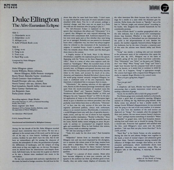 Schallplatten: Ellington Duke: Afro-Eurasian Eclipse (A Suite In Eight Part – Neu (gemäss Beschreibung) aus Steinhausen von Vilivinili 1