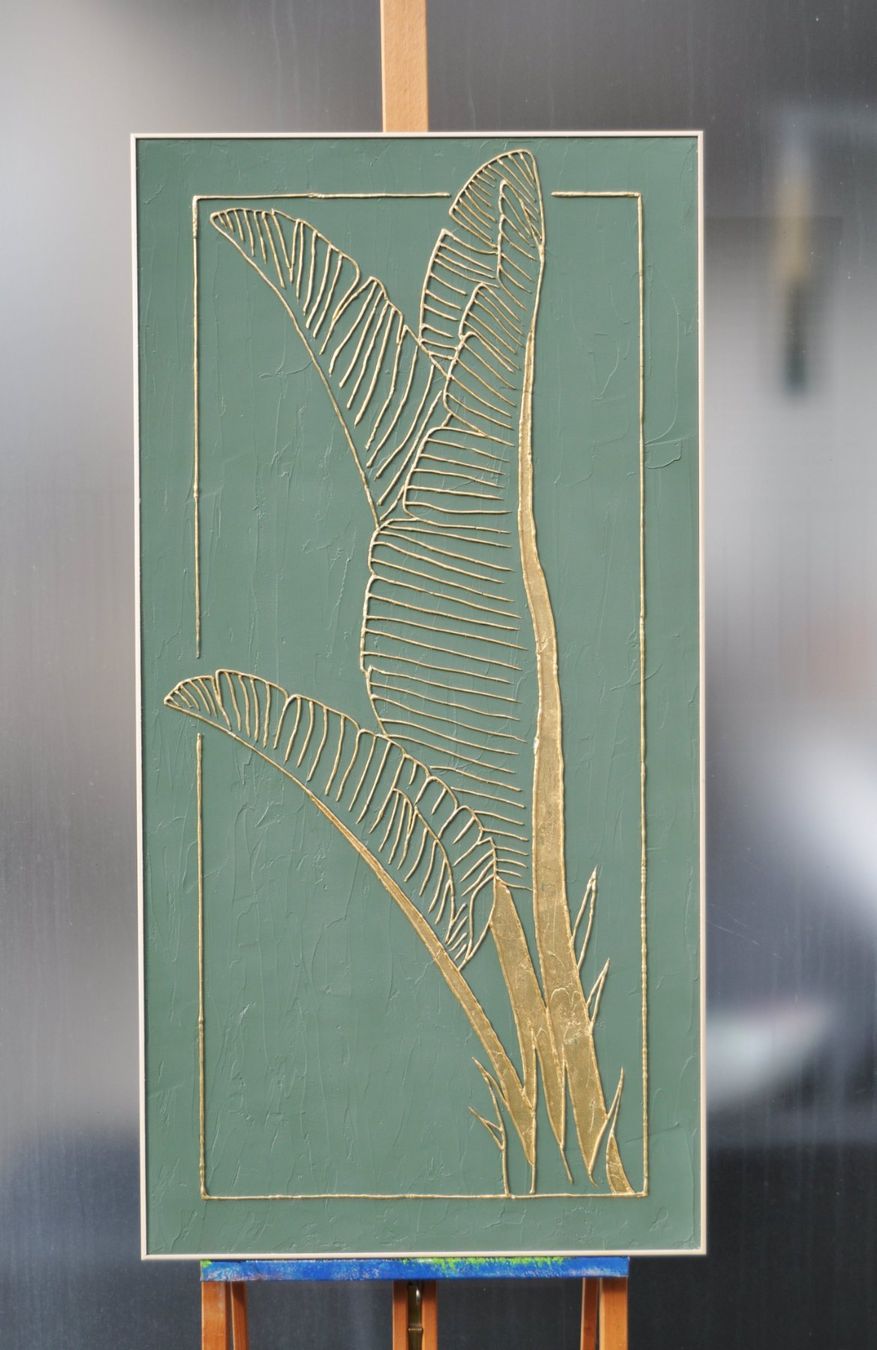 Dipinti: Texturierte Kunst Gemälde 3D mit Blattgold – Nuovo e nell'imballaggio originale da Domat/Ems venduto da Lorand_ 6