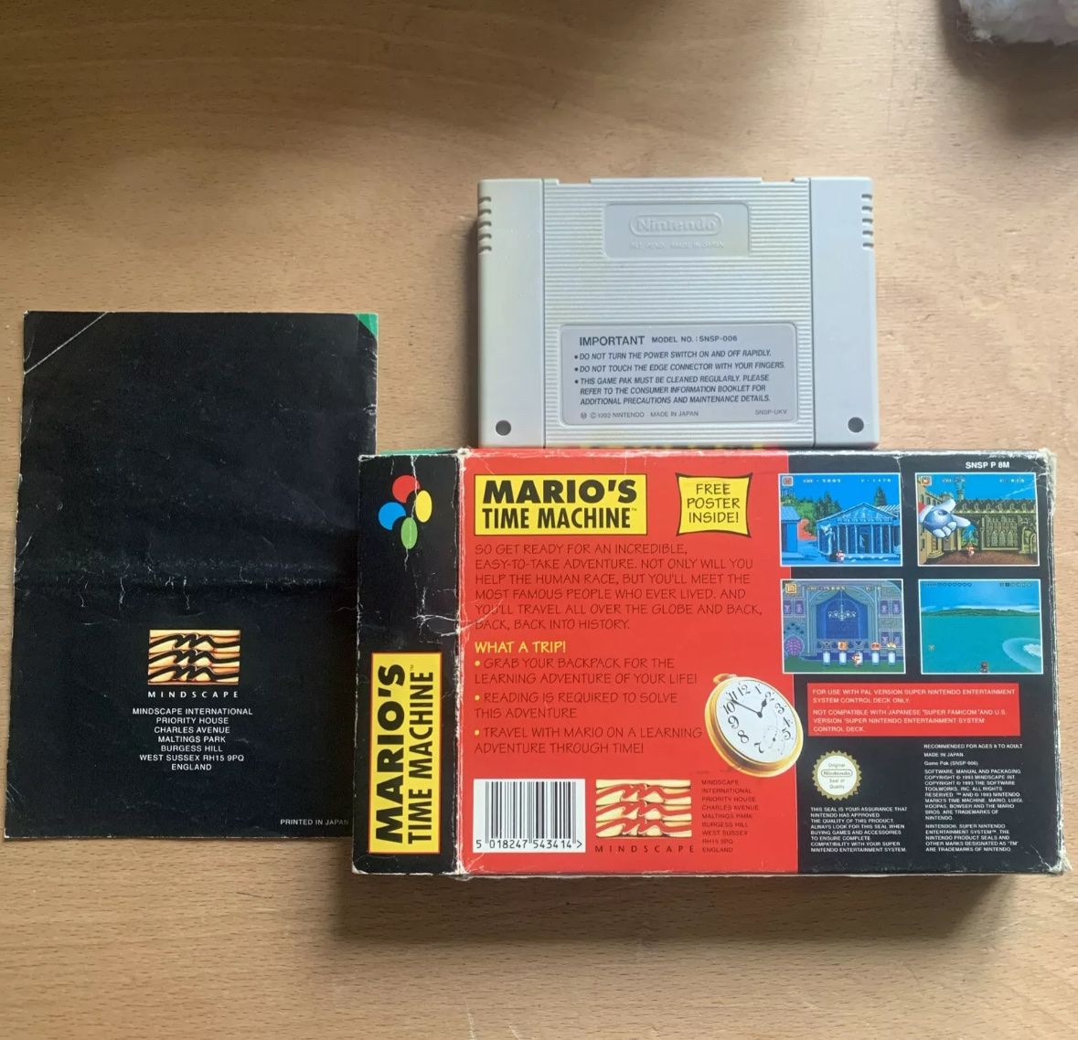 Nintendo Giochi: Mario’s Time Machine Super Nintendo – Usato da Lausanne venduto da sauvezretrogames 1