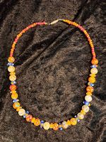 Millefiori Kette Orange