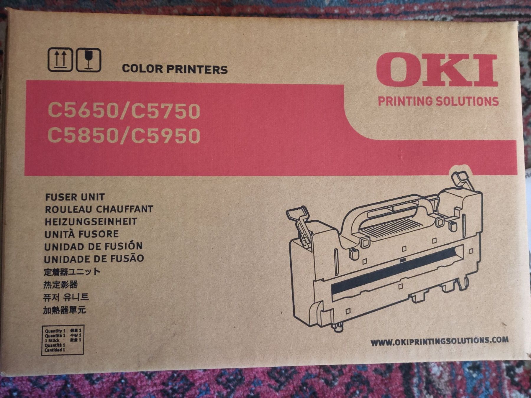 Oki Filamento: Heizeinheit Oki C5650 - C5950 – Nuovo e nell'imballaggio originale da Aarwangen venduto da Riverman