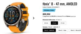 Orologio Garmin fēnix 8 47mm AMOLED