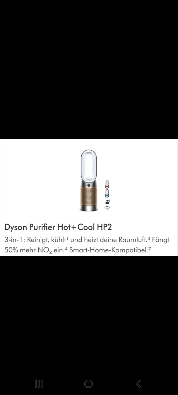 Dyson Purificatori d'aria: Dyson Purifier Hot+Cool HP2 Luftereiniger  – Usato da Gampel venduto da hil_q526 1