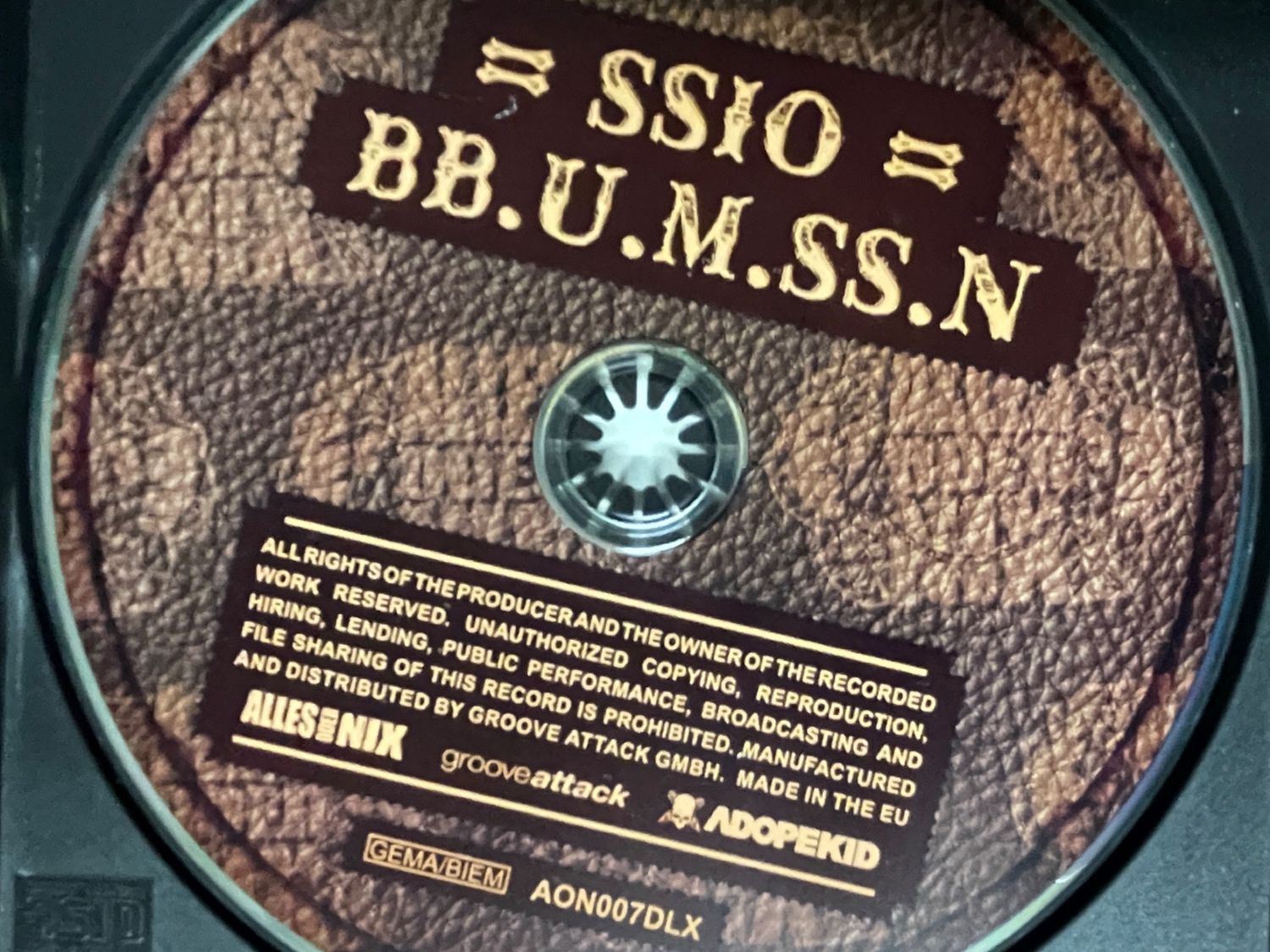 CD: SSIO – BB.U.M.SS.N. Alles oder Nix Rec - Deutschrap - Top – Usato da Muri b. Bern venduto da AdidasCollector 1