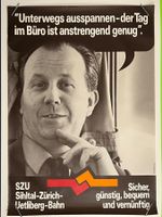 Plakat SZU Sihltal Zürich Uetlibergban Grösse F4