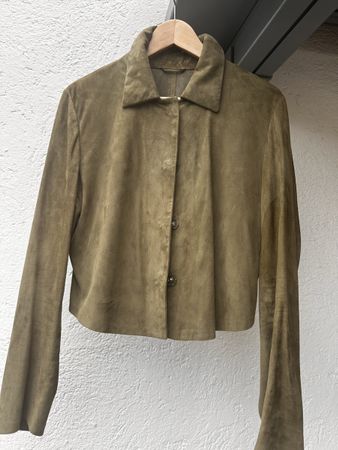 LEONARDO wildleder Jacke kurz - samtweiches Leder