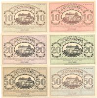 Österreich Notgeld Rannariedl 10,20,50 Heller1920 I.+II.Aufl