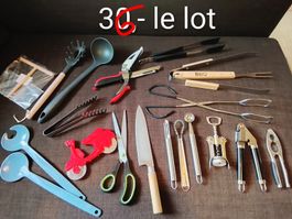 Lot d' ustensiles de cuisine