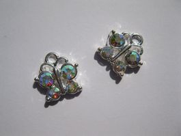 Anhänger Schmetterling, Strass klar AB