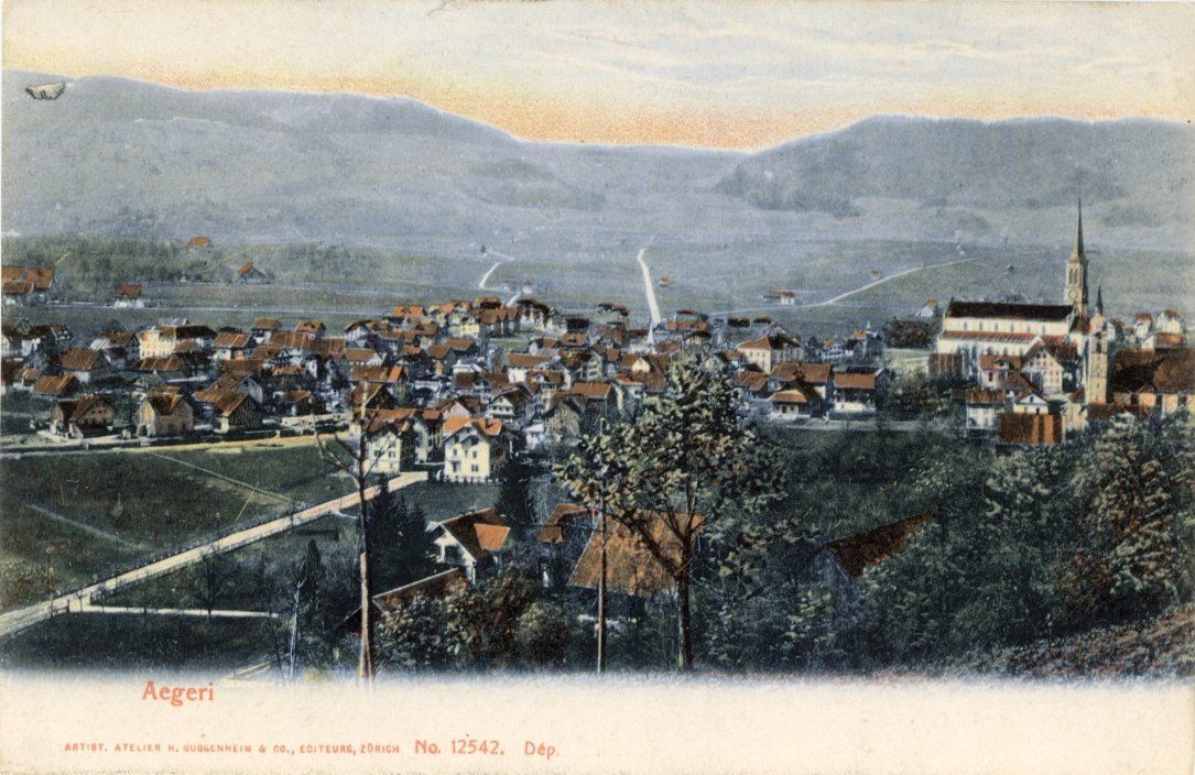 Cartoline postali: Aegeri  ZG – Usato da Brig venduto da Valcards54