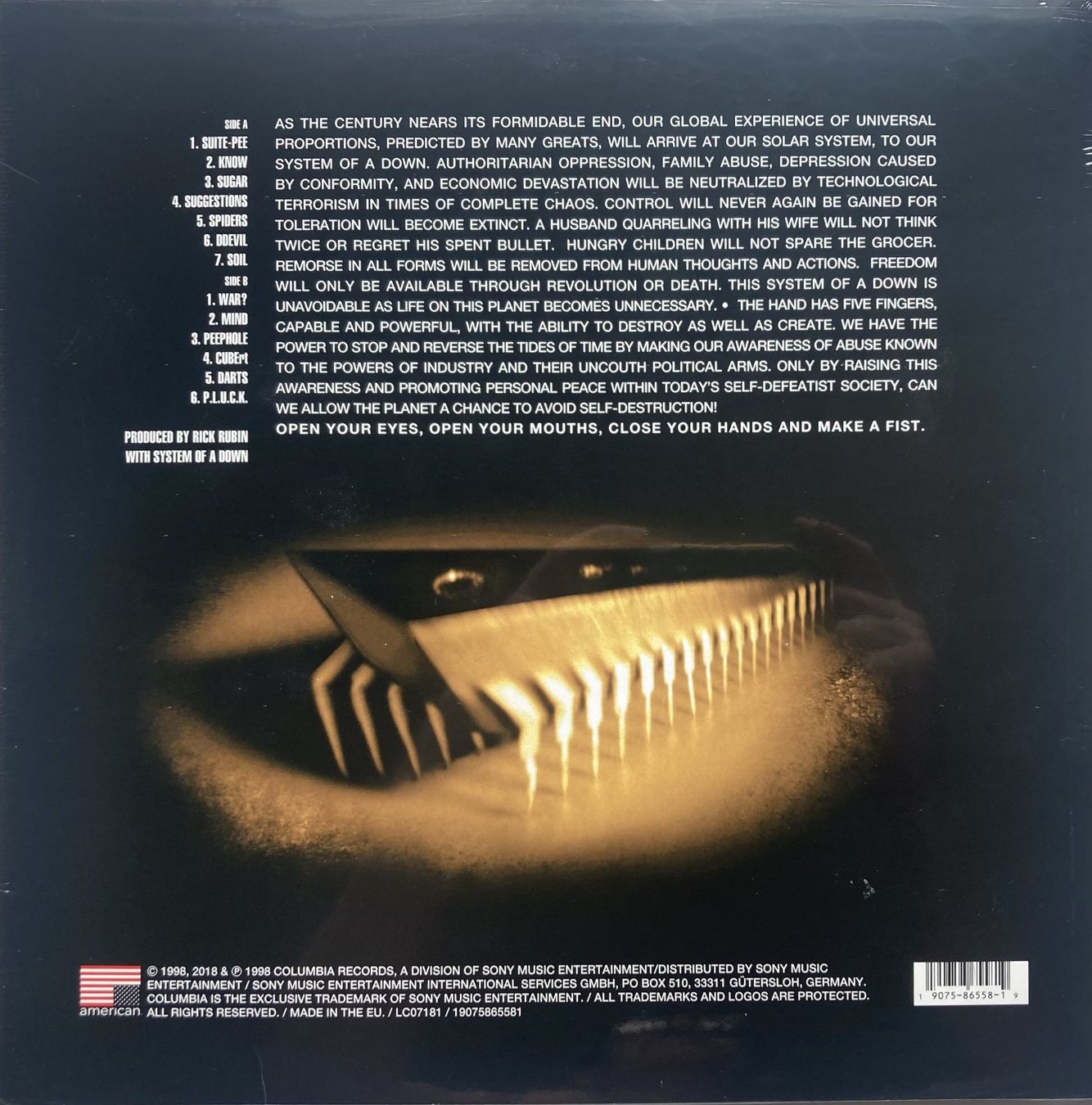 Dischi in vinile: SYSTEM OF A DOWN - S/T – Nuovo e nell'imballaggio originale da Bottens venduto da hotter-than-hell 1