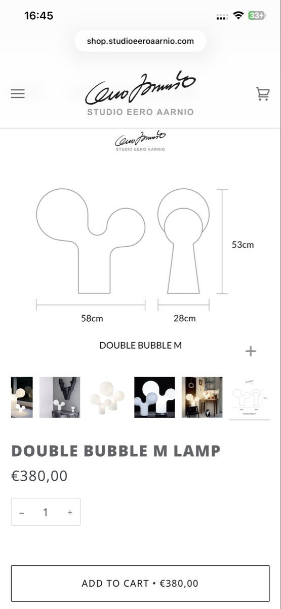 Lampade: Eero Aarnio Lampe Double Bubble M – Usato da Lausanne venduto da HomeDepose 6