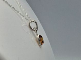 Ciondoli: Bernstein Anhänger 925 Silber brauner Bernstein Collier – Nuovo e nell'imballaggio originale da Heiligkreuzsteinach venduto da schmucktime 8