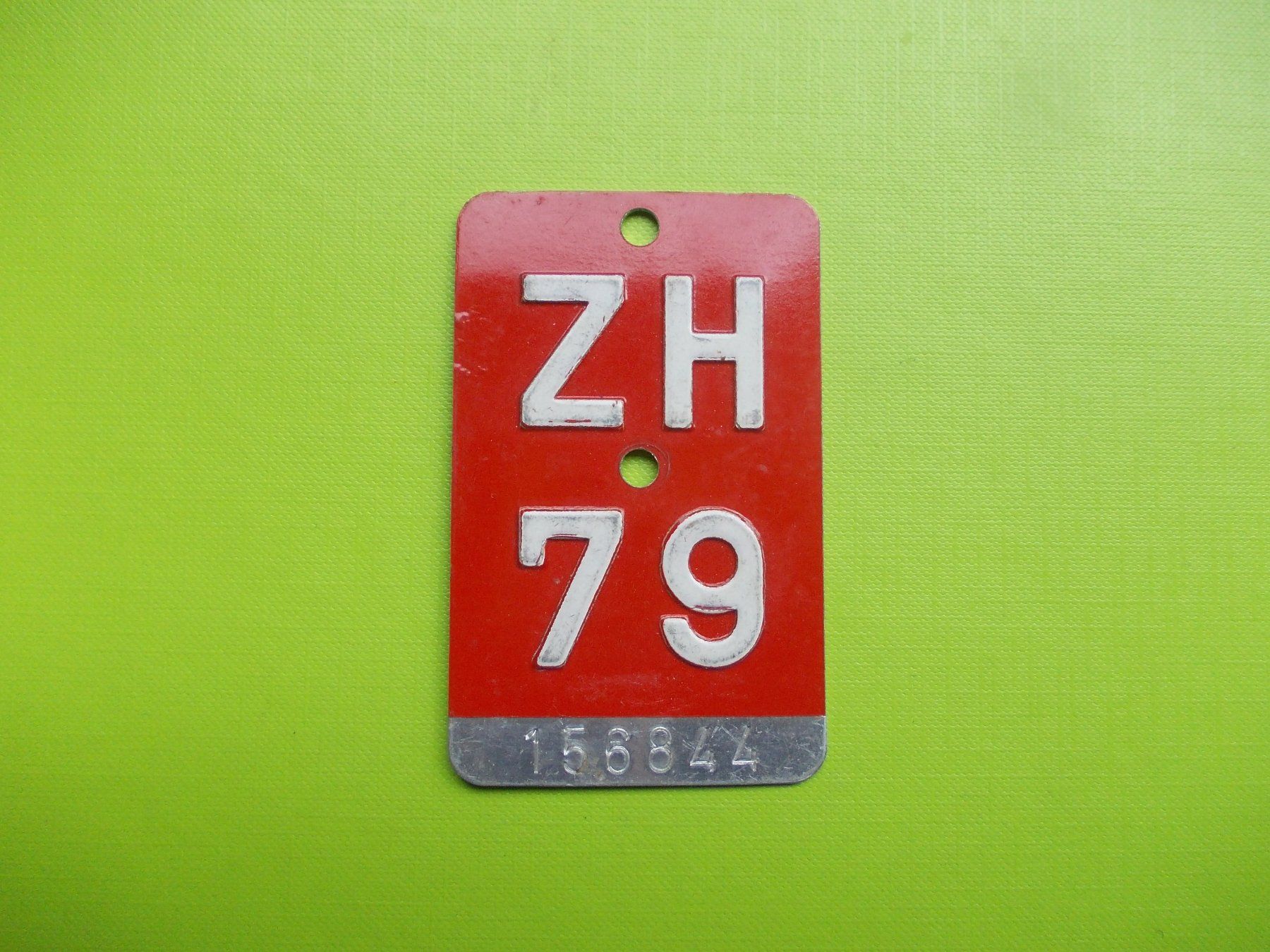 Insegne: Velonummer / Fahrradnummer ZH 79 – Usato da Gsteigwiler venduto da HORMIGA21