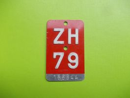 Velonummer / Fahrradnummer ZH 79