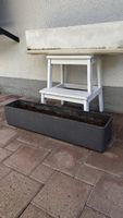 Eternit Blumenkasten anthrazit und weiss