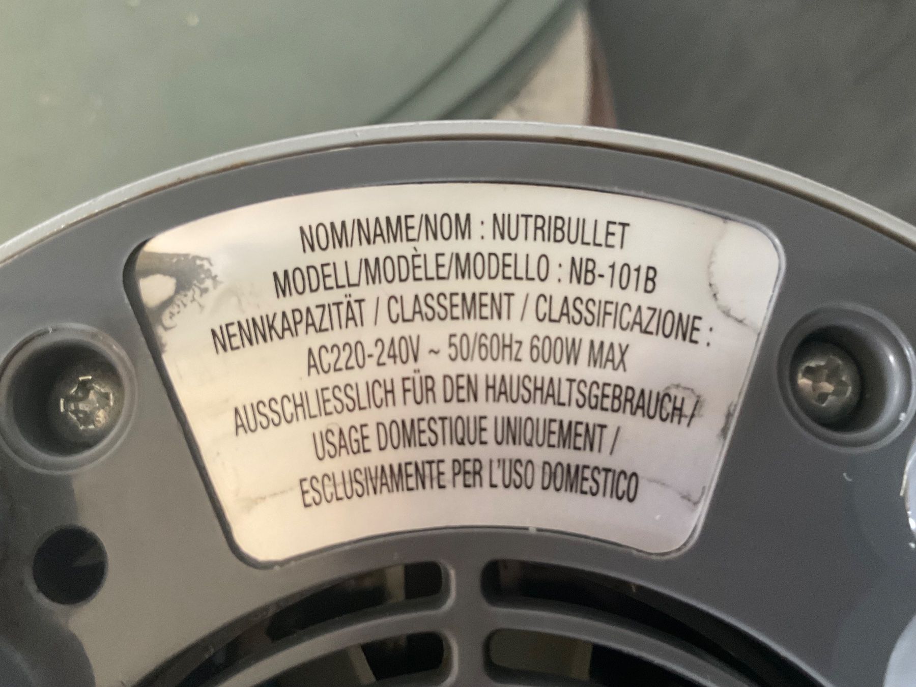 Nutribullet Elettrodomestici da cucina: Mixeur Nutribullet Magic Bullet, avec 7 accessoires – Usato da Genève venduto da Mazelyne 6