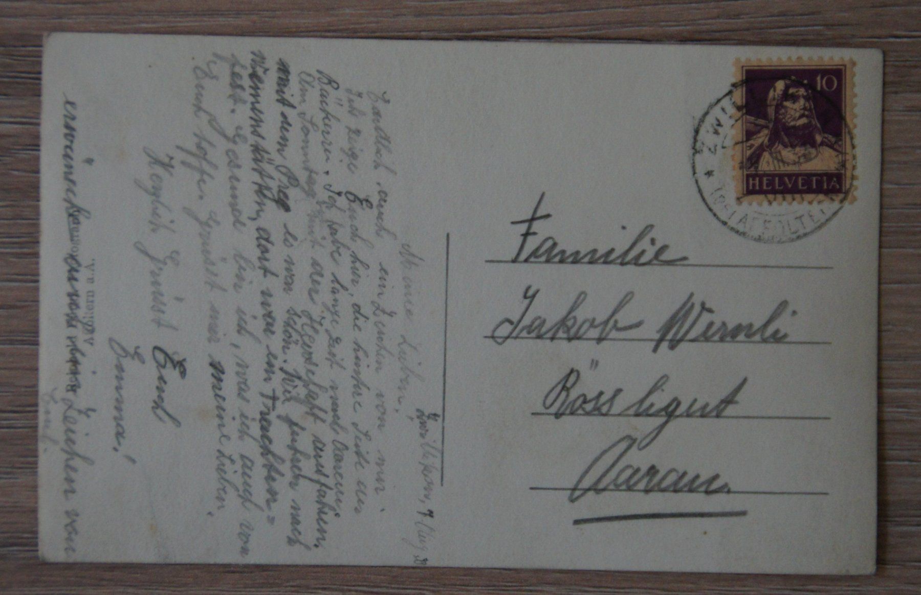Cartoline postali: Zwillikon (bei Affoltern/ZH), 1933 – Usato da St. Margrethen SG venduto da maege07 1