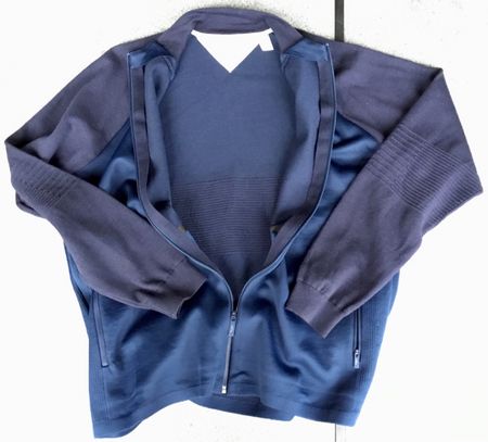 *NEU* Adidas - gesteppte Golfjacke aus Hybrid-Strick, Gr. L