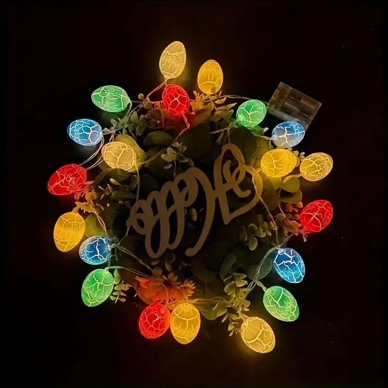 Ghirlande e barre luminose: Ostern Deko LED Lichterkette 10 LED Eier bunt – Nuovo e nell'imballaggio originale da Wettingen venduto da Chnoelleli 2