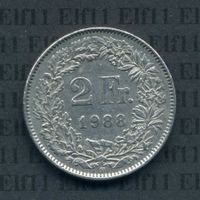 CHF___2.00 1988 -vz 2 Franken