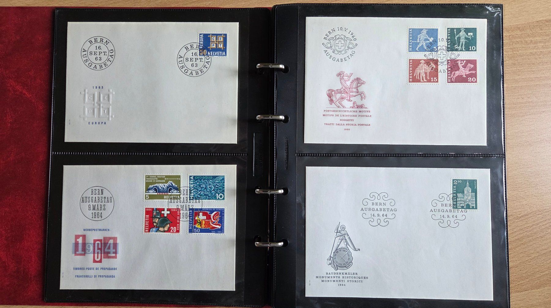 Tutti i francobolli: Album mit 56 FDC Briefen Schweiz – Usato da Muri b. Bern venduto da Nydegg3 3