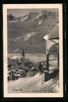 AK Andermatt, Ortspartie im Schnee
