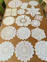 Häkeldeckchen Set (16 Stück)verschiedene Grössen 