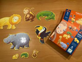 Puzzle Djeco Géant Animaux de la Jungle-Complet!