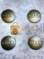 Audi 68 mm Nabendeckel, Nabenkappen, Felgendeckel grau