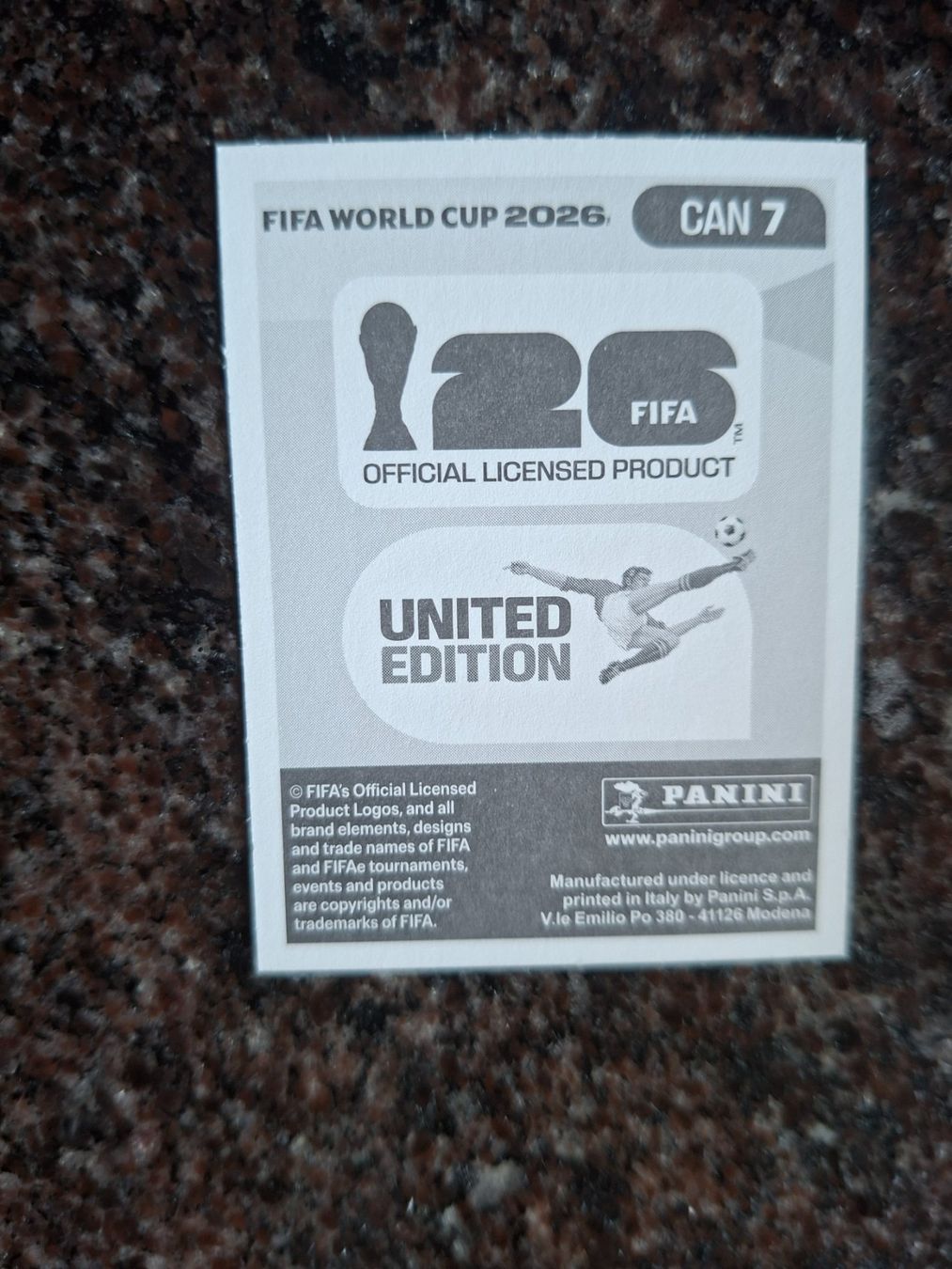 Panini Carte collezionabili: Panini FIFA 2026 Sticker Derek Cornelius CAN 7 – Nuovo (secondo la descrizione) da Erlinsbach venduto da pfunky 1