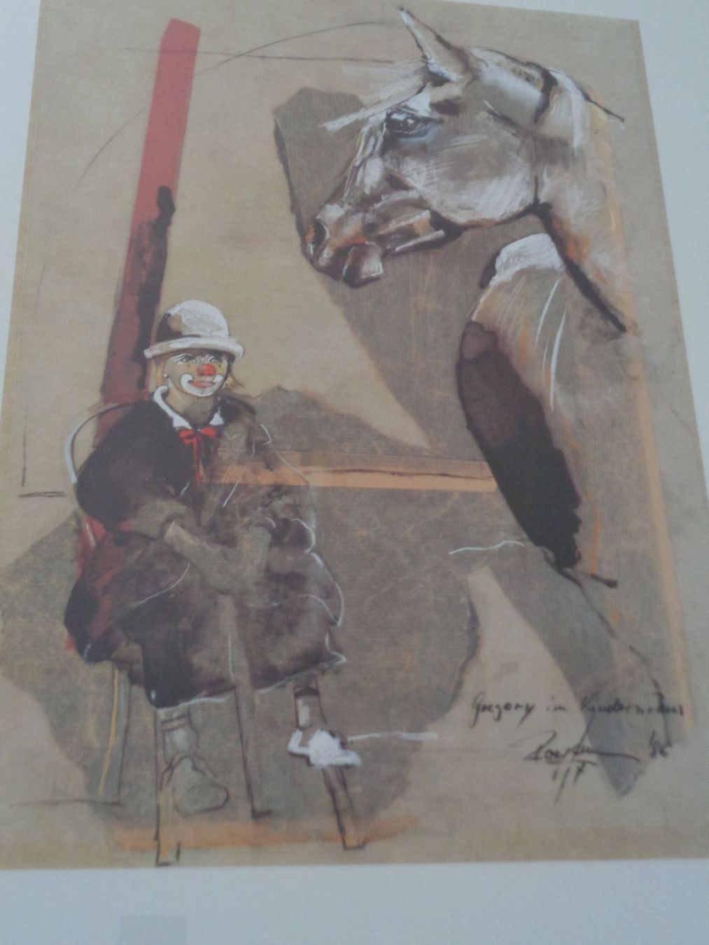 Poster & Bilder: Kunstdruck - Rolf Knie Gregory im Zirkus – Gebraucht aus Chur von omonia 2