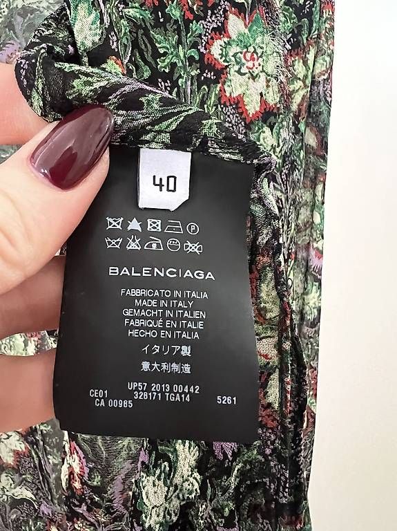 Balenciaga Camicette: Balenciaga Bluse  Grösse 40  florales Muster – Usato da Breganzona venduto da maggy_l 3