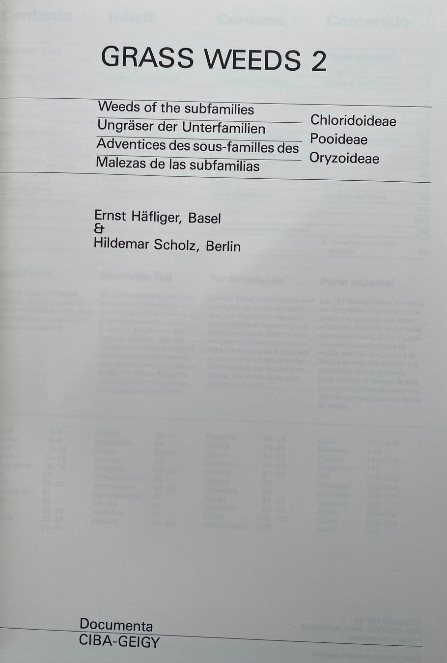 Libri: Buch: Grass Weeds 2 – Nuovo e nell'imballaggio originale da Hochwald venduto da robwol 1