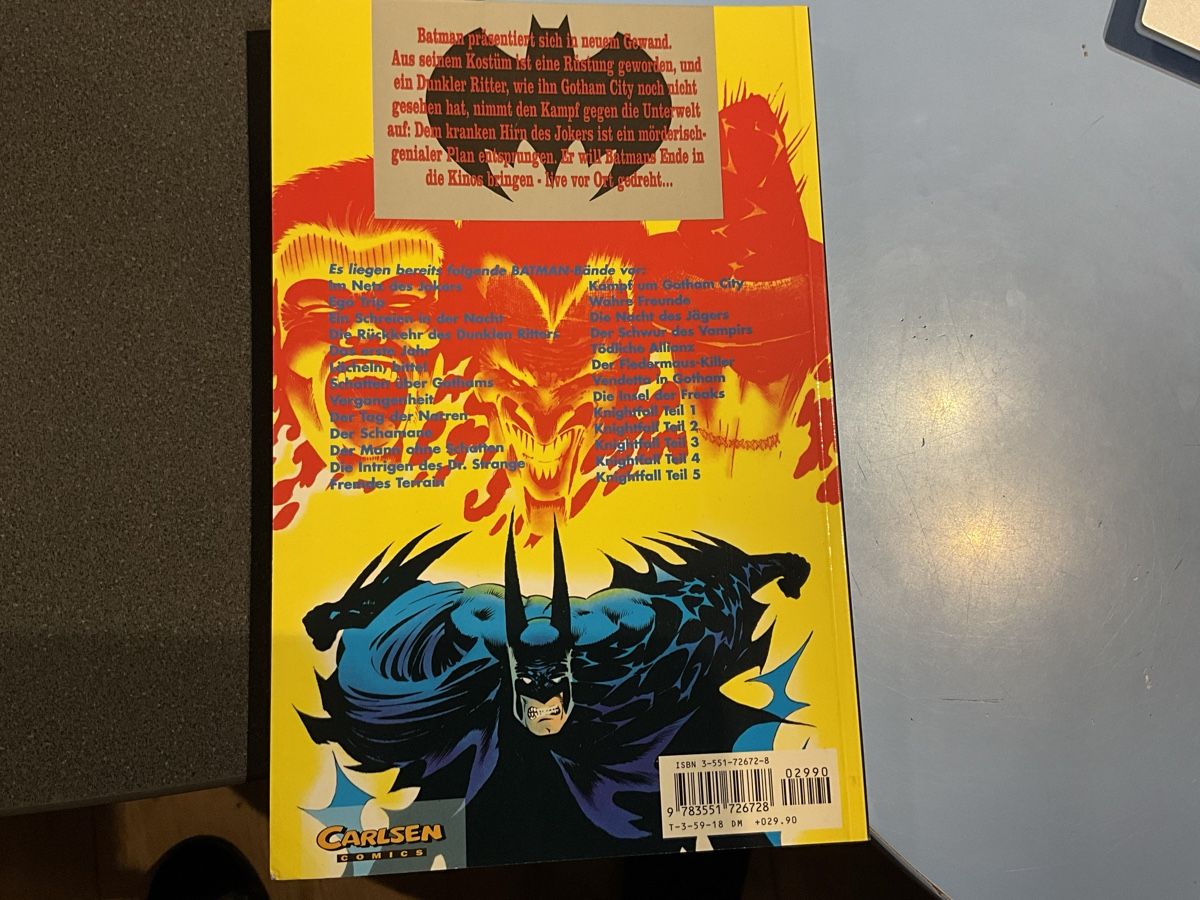 Comics: Batman Bd.22 Knightfall-der Sturz des dunklen Ritters – Gebraucht aus Agriswil von Ueli03 1